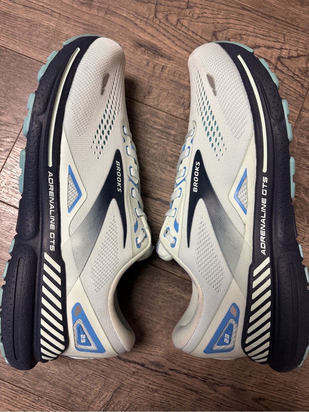 Brooks Adrenaline GTS 23 Wide Women’s Road Running Shoes 10 Wide NO INSOLES Blue - Picture 6 of 11